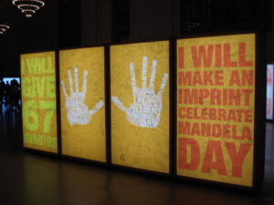 Mandela Day Installation at Grand Central
