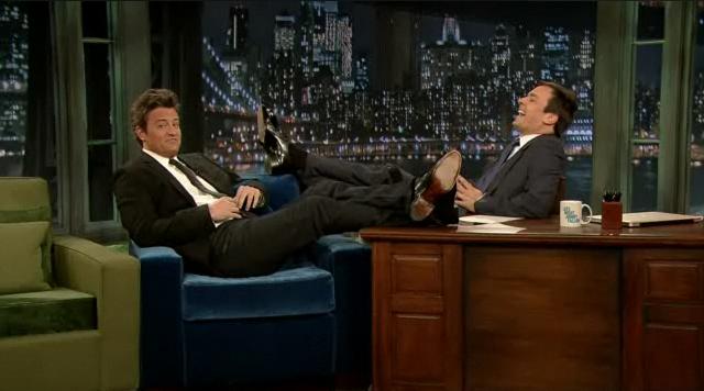 Matthew Perry and Jimmy Fallon on Late Night with Jimmy Fallon