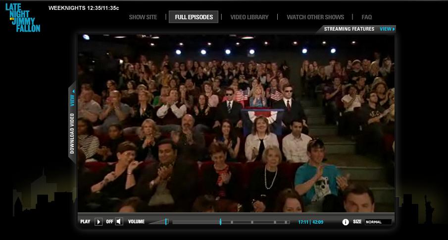 Screenshot of audience at show taping