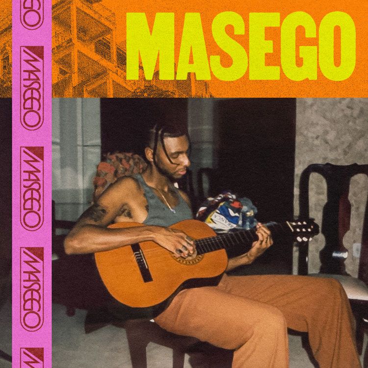 Masego self-titled album cover with Sego playing acoustic guitar